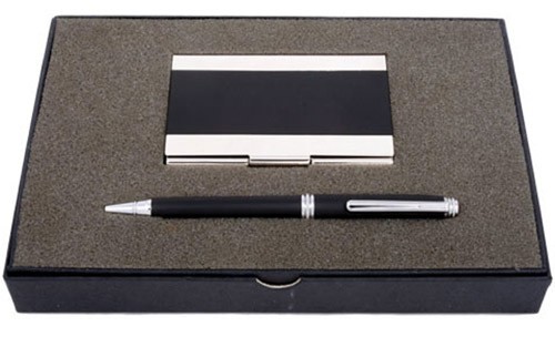 Pen & Card Holder Black