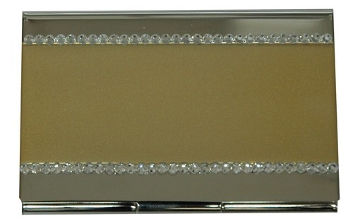 Crystal Card Holder Gold