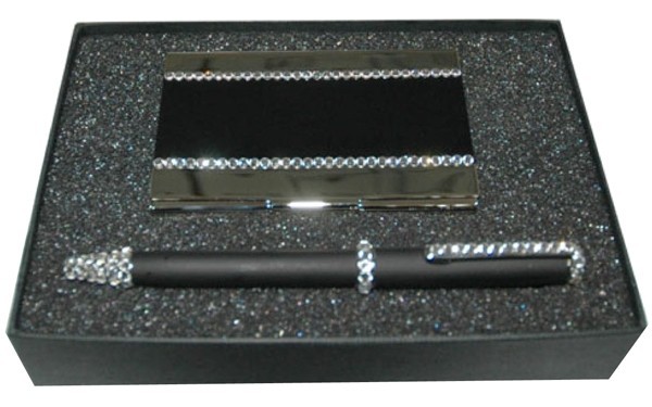 Pen & Card Holder Black