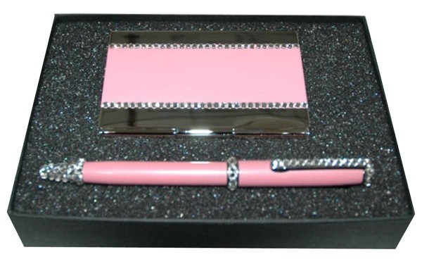 Pen & Card Holder Pink