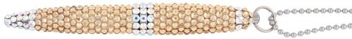 Gold Swarovski Necklace Pen Crystal