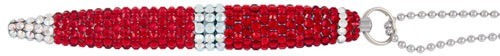 Red Swarovski Necklace Pen Crystal