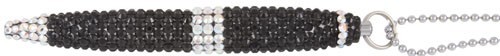 Black Swarovski Necklace Pen Crystal