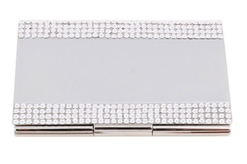 Swarovski Metal Card Holder in Silver Colour