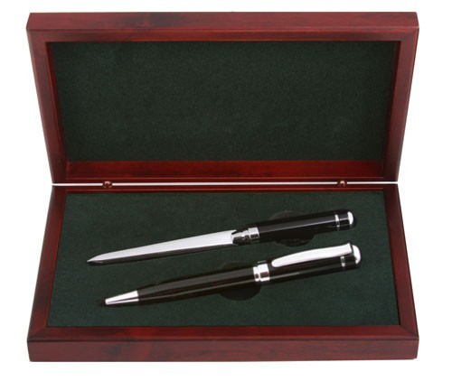 Ball Pen & Letter Opener Black