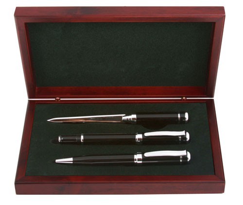Pens & Letter Opener Black