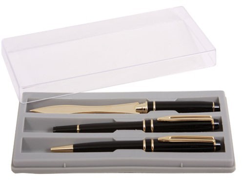 Pens & Letter Opener Black
