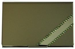 Crystal Card Holder Green