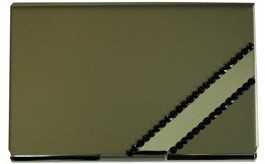 Crystal Card Holder Black