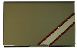 Crystal Card Holder Red