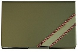 Crystal Card Holder Pink