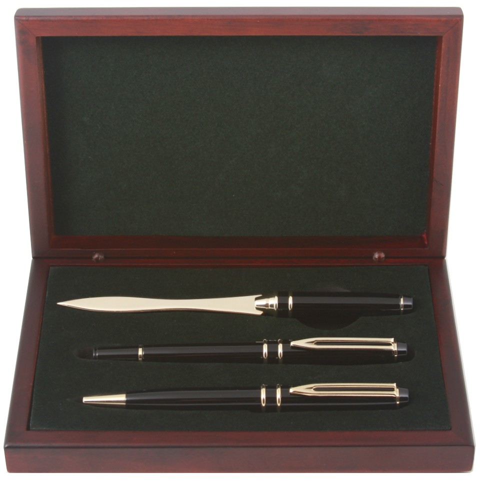 Pens & Letter Opener Black