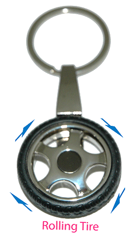 Tire Spin Key Holder