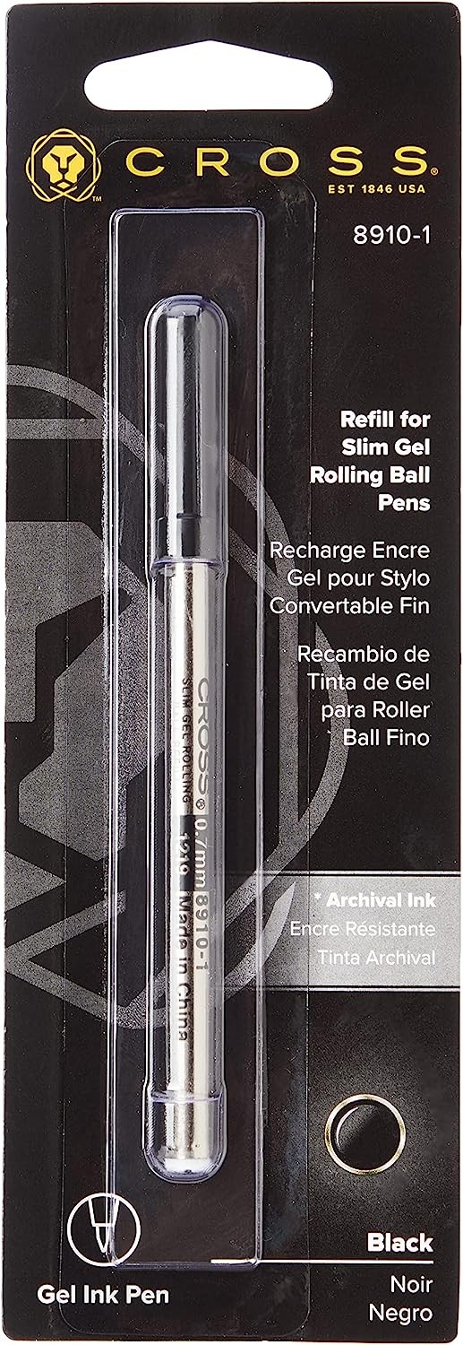 Cross Gel Roller Ball Pen Refill in Black