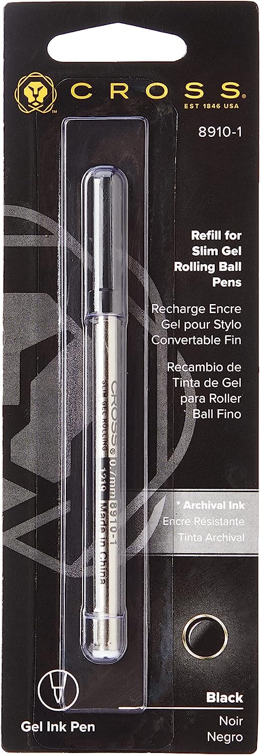 Cross Gel 8910-1 Roller Ball Pen Refill in Black