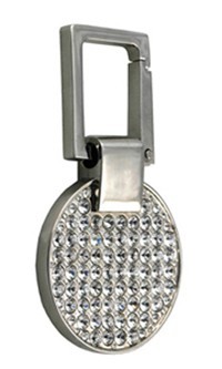 Kc-4056 Crystal Round Shape Key Holder